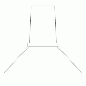 벽등/벽부등 입면 l-wl-e008