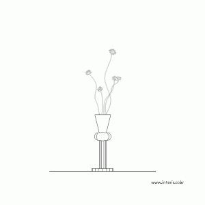 화분 입면 dpfla054