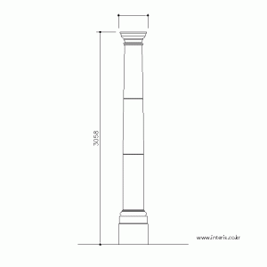 기둥 디자인 입면도 c-co-ea011