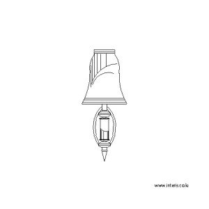 조명 벽등/벽부등 입면도 l-wl-ea090