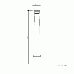 기둥 디자인 입면도 c-co-ea010