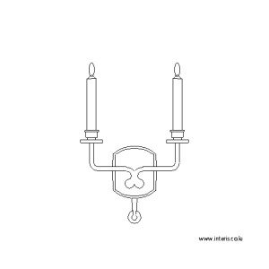 벽등/벽부등 입면도 l-wl-ea057
