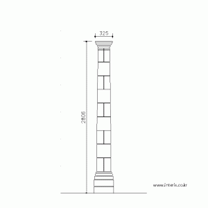 기둥 디자인 입면도 c-co-ec017