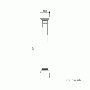 기둥 디자인 입면도 c-co-ea009
