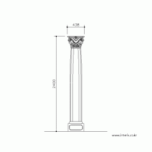 기둥 디자인 입면도 c-co-ec015