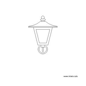 조명 벽등/벽부등 입면도 l-wl-ea099