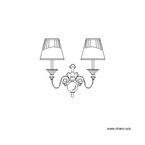 조명 벽등/벽부등 입면도 l-wl-ea078