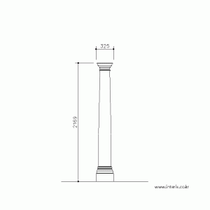 기둥 디자인 입면도 c-co-ea007