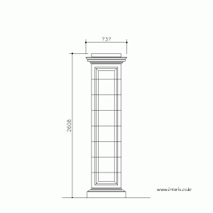 기둥 디자인 입면도 c-co-ec018