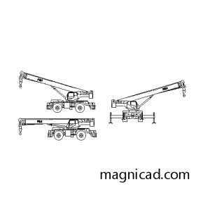 중장비 캐드 크레인 v-ar-crane a001