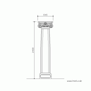 기둥 디자인 입면도 c-co-ec016
