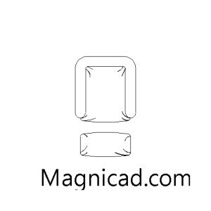 의자/소파/리클라이너 평면 캐드 dwg f-ch-pf010