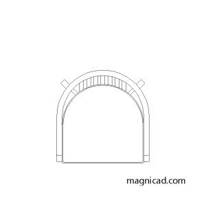 의자 평면도 캐드도면 f-ch-sa049p