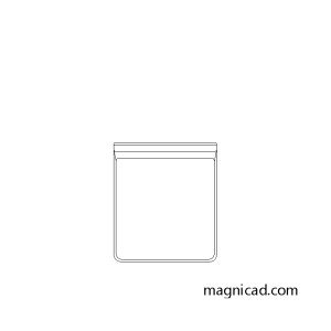 의자 평면도 캐드도면 f-ch-sa048p