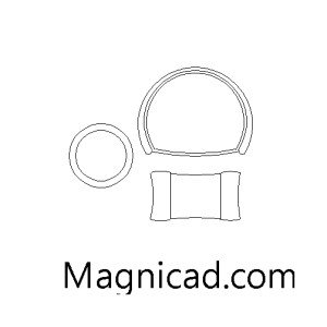 의자/소파/리클라이너 평면 캐드 dwg f-ch-pf009