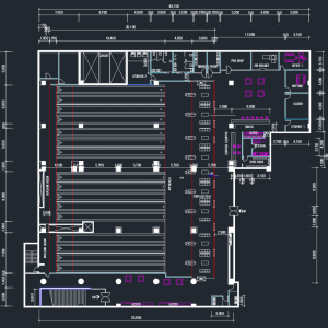볼링장 평면계획안 도면 cp-a-a005