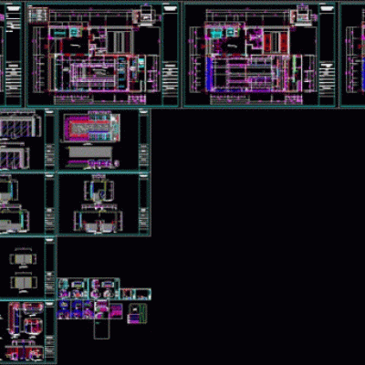 회전스시집 평면/천정/입면