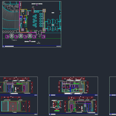 카페 23평형 평면도/입면도 cp-fa-mc004