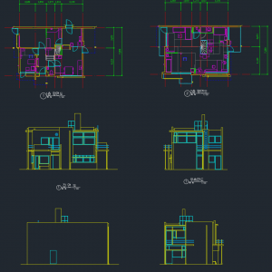슈뢰더 하우스 캐드도면,슈뢰더 하우스 CAD도면,슈뢰더 하우스,캐드도면,CAD,Gerrit Thomas Rietveld