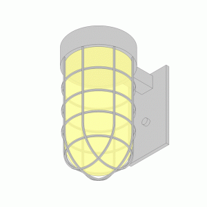 래빗(Revit) - 패밀리 - 조명등 LED 12W 벽부라이트 보호망 (벽부형) Revit 2017 Ver.
