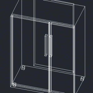 양문형 냉장고 3D 캐드소스