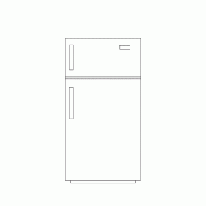 냉장고 입면 k-rf-ea014