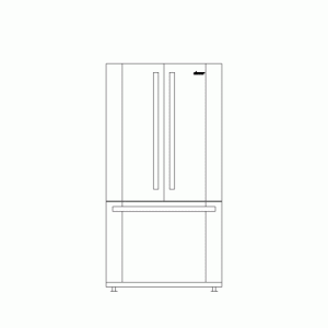 냉장고 입면 k-rf-ea016