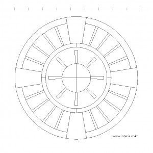 캐드소스 원형 문양/패턴 r-ca-a014